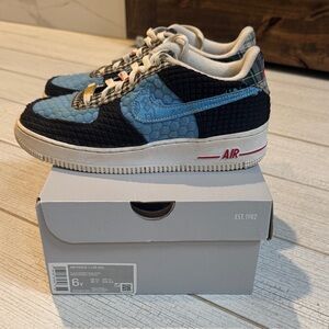 Nike Air Force 1 LV8 Black White Red “multi-material” - size 6